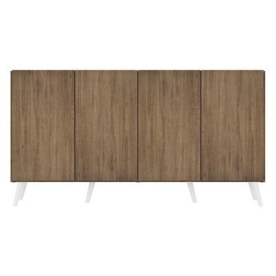 Aparador Buffet 4 Portas Vegas V3562 Rustic/Branco
