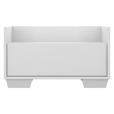 Mesa De Cabeceira 60Cm Multimóveis V3628 Branca Branco
