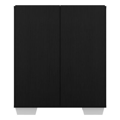 Aparador Buffet 2 Portas Multimóveis V3610 Preto/Branco