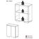 Aparador Buffet 2 Portas Multimóveis V3610 Preto/Branco