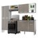Cozinha Compacta Multimóveis Fg3414 2 Leds Branca/lacca Fumê