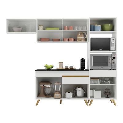 Cozinha Compacta Multimóveis Veneza Gw Fg3690 Branca