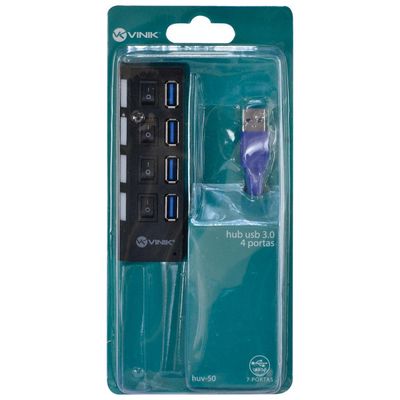 Hub Usb 3.0 4 Portas Com Interruptor Huv-50