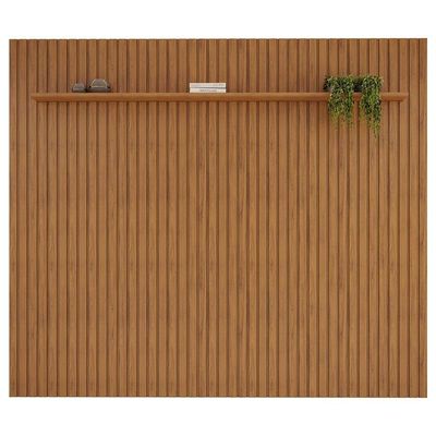 Painel Para 75 Polegadas Ripado 275x240cm Pratisk D04 Freijó - Mpozenato