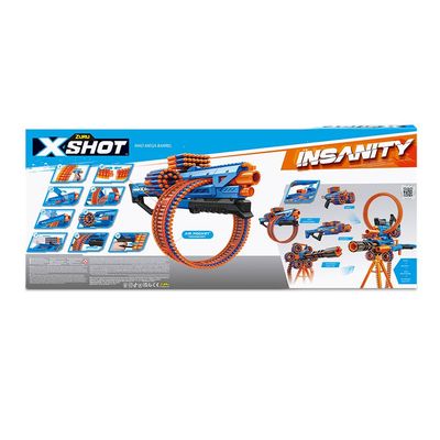 Lancador Inanity Mad Mega Barrel 72 Dardos