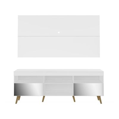Rack Com Painel Com Espelho Para Tv Até 65´´ Flórida Fg3138