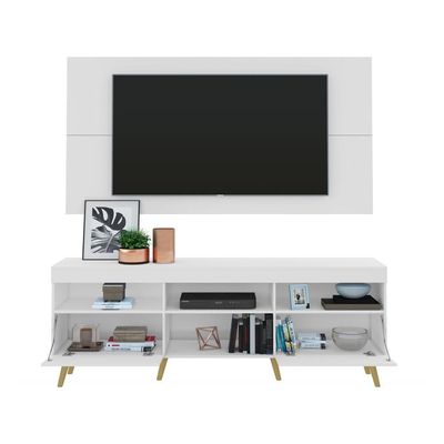 Rack Com Painel Com Espelho Para Tv Até 65´´ Flórida Fg3138