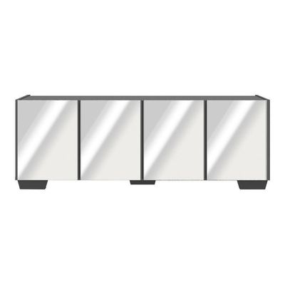 Rack Tv Até 50 Polegadas Com Espelhos Mp1083 Grafite preto