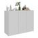 Balcão Multiuso Organizador Para Banheiro 3 Portas 90cm Multimóveis Mp5039 Branco Branco