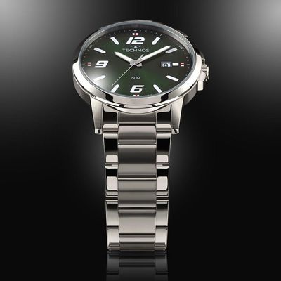 Relógio Technos Masculino Racer Prata - 2315lav/1v Relógio Technos Masculino Racer Basico Prata - 2315lav/1v