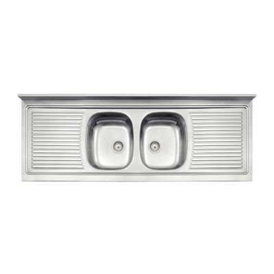 Pia de Apoio Tramontina Ribon 2C 34 em Aço Inox 160 x 60 cm Perfecta