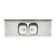 Pia de Apoio Tramontina Ribon 2C 34 em Aço Inox 160 x 60 cm Perfecta