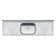 Pia de Apoio Tramontina Filo 56 Plus em Aço Inox 180 x 55 cm Standard