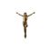 Estátua Cristo (jesus) Alumínio Fundido Pintura Ouro Velho