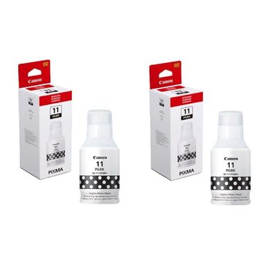 Kit Canon Gi-11 Gi11 G11 2 Un Preto P/impressora G3160 G2160 G-3160 G-2160