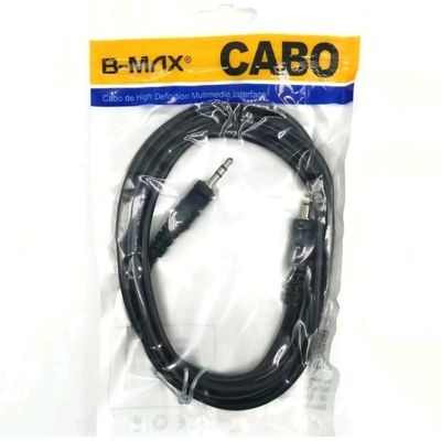 Kit Cabo Auxiliar P2 X P2 Macho Estéreo 1,5-2-3-5 Metros Dourado