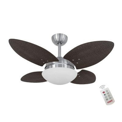 Ventilador Volare Mini P Palmae Tabaco 220V Controle Remoto 220V