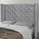 Cabeceira Casal Queen Cama 160cm Louise S06 Linho Cinza - Mpozenato
