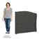 Cabeceira Casal Queen Cama 160cm Glenda I02 Veludo Chumbo - Mpozenato