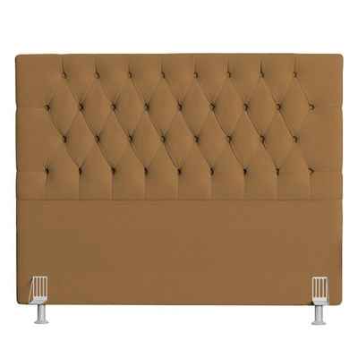 Cabeceira Casal Queen Cama 160cm Cristal C16 Boucle Mostarda - Mpozenato