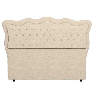 Cabeceira Casal Cama 140cm Oregon I02 Linho Bege - Mpozenato