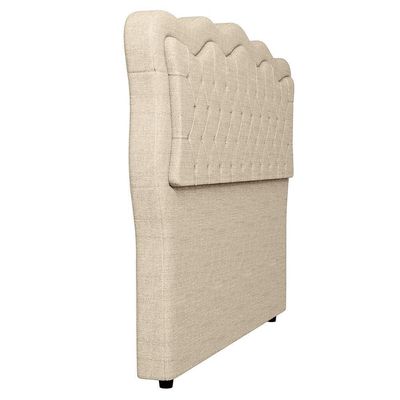 Cabeceira Casal Cama 140cm Oregon I02 Linho Bege - Mpozenato