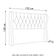 Cabeceira Casal Cama 140cm Malva I02 Veludo Preto - Mpozenato