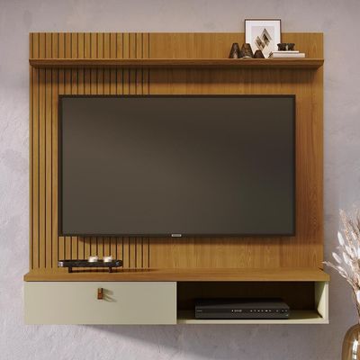 Painel Home Suspenso íris Cumaru Opala Para Tv Até 55 Madetec Cumaru Opala