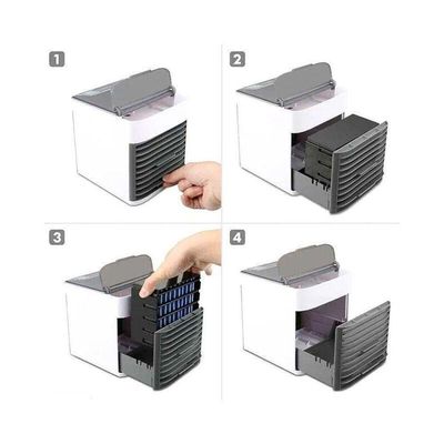 Mini Ar Condicionado Portátil Usb Umidificador Climatizador Bivolt