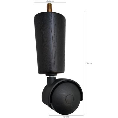 Kit 7 Pe De Cama Box Casal Rodinhas Para Moveis Pé Para Cama