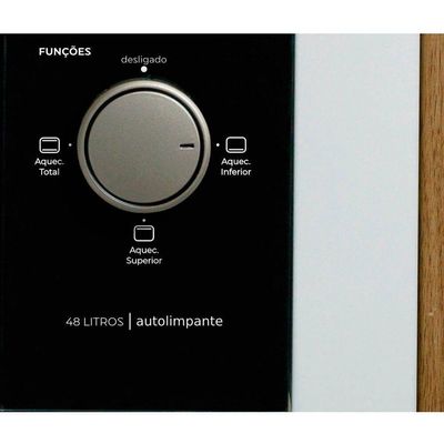 Forno Elétrico De Embutir 48 Litros Fit Line Fischer Branco 220V