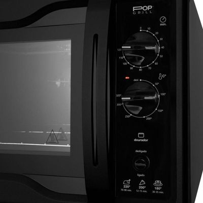 Forno Elétrico Pop Grill De Bancada 44l Fischer Preto 220V