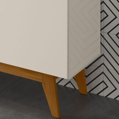 Balcao Buffet Ares 4 Portas 161 Cm Henn Off White Nature