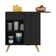 Balcão Cozinha De Canto 1 Porta Gb Multimóveis Mp3743 Preto