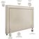 Cabeceira Cama Box Casal Queen 160 cm P05 Berlim Corino Branco - Lyam Decor