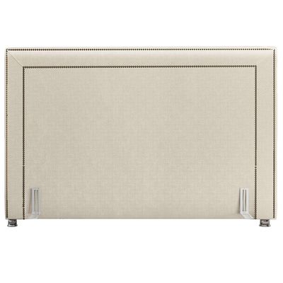 Cabeceira Cama Box Casal Queen 160 cm P05 Berlim Corino Branco - Lyam Decor