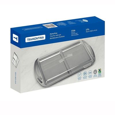Porta-frios Ciclo Em Aço Inox Com Duas Divisórias E Tampa - Tramontina 64510610