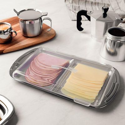 Porta-frios Ciclo Em Aço Inox Com Duas Divisórias E Tampa - Tramontina 64510610