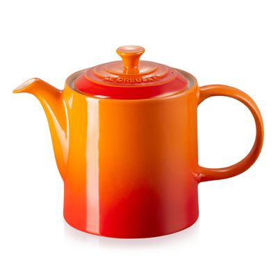 KIT LE CREUSET BULE GRANDE 1,3L E 2 CANECAS 200ML EXPRESSO C/ PIRES LARANJA
