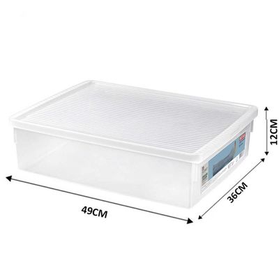 10 Caixas Organizadoras com Tampas Empilháveis para Botas Cano Longo 49x36cm Ordene
