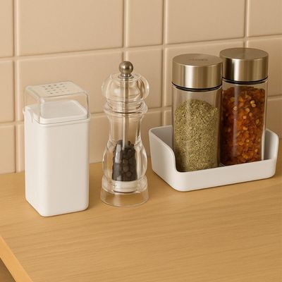 Kit 6 Saleiros Pimenteiros de Mesa 70ml Branco Plástico Coza Restaurante Bar
