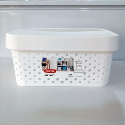 Cesto Organizador Modular Infinity 4.5 Litros Curver Branco Keter
