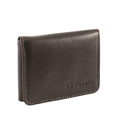 CARTEIRA MASCULINA FASOLO COURO "L" SLIM COMPACTA H010 MARROM