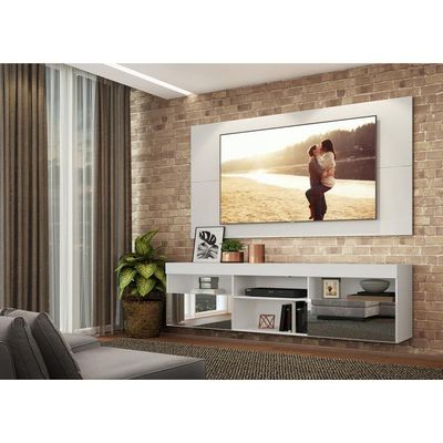 Rack Com Painel Tv 65" Espelho Flórida Multimóveis V3322