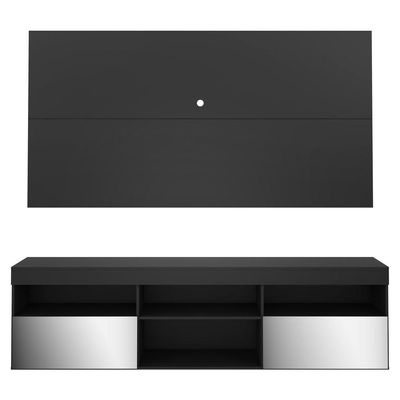 Rack Com Painel Tv 65" Espelho Flórida Multimóveis V3322