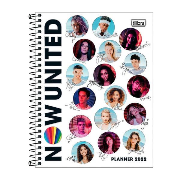 Agenda Planner Tilibra Espiral Capa Dura Now United Capas Diversas - Item Sortido