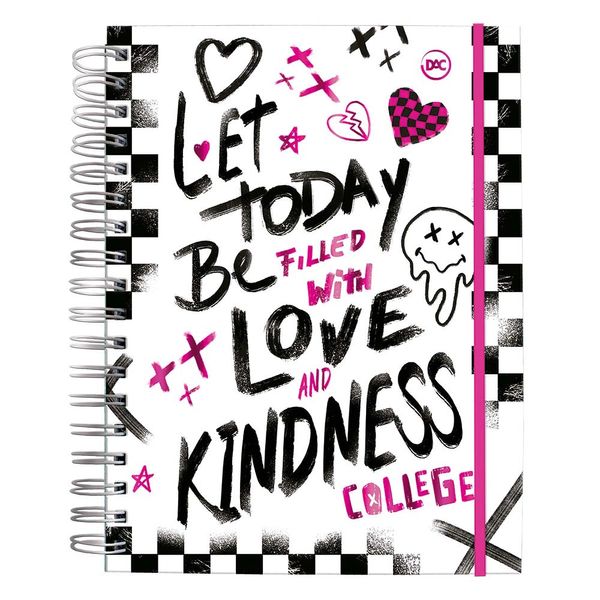 Caderno College Smart Dac Capa Dura Be Love 10 Matérias 80 Folhas Caderno College Smart Dac Capa Dura Be Love 10 Matérias 80 Folhas