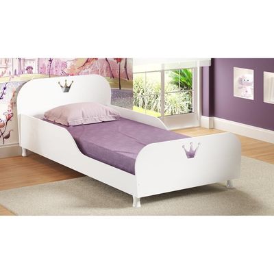 Cama Solteiro Para Colchão 88X188Cm Multimóveis Branca