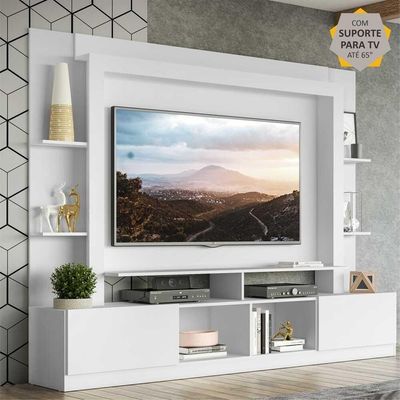 Rack Estante Painel Suporte Tv 65´´ Branco