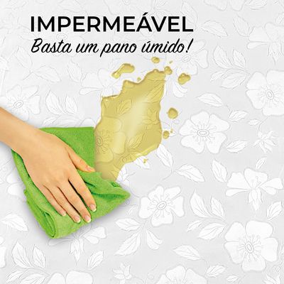 Toalha Mesa Salehtex Térmica Jacquard 1,38m x 2,00m Branca